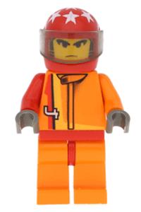 Scorcher Minifigure - Racer Driver, Scorcher - rac013