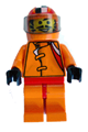 Racer Driver, Car 56, Orange with Orange Checkered Helmet - rac017