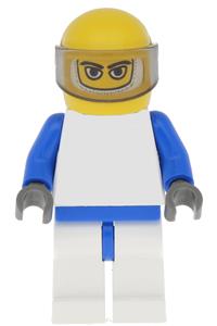 F1 Williams Team Racer Minifigure - F1 Williams team racer without a torso sticker - rac018