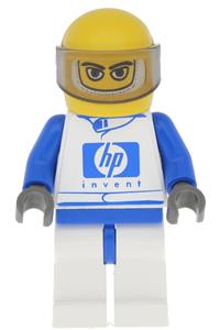 F1 Williams Team Racer Minifigure - F1 Williams Team Racer with torso sticker - rac018s