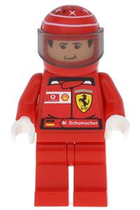 F1 Ferrari - M. Schumacher with Helmet - with Torso Stickers rac022s