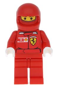 F1 Ferrari Pit Crew Member - Ferrari F1 pit crew member with shell torso stickers - rac025bs