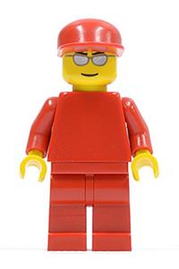F1 Ferrari Engineer Minifigure - LEGO minifigure of a Ferrari engineer without torso stickers - rac030