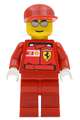 F1 Ferrari Engineer - with Shell Torso Stickers, White Hands - rac030bs