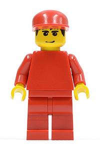 F1 Ferrari Record Keeper Minifigure - Record keeper minifigure from F1 Ferrari theme without torso stickers - rac031