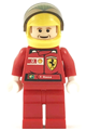 F1 Ferrari - F. Massa with Helmet Yellow Printed - with Torso Stickers Vodafone Shell - rac036s1