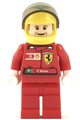 F1 Ferrari - F. Massa with Helmet Yellow Printed - with Torso Stickers Shell - rac036s2