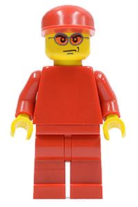 F1 Ferrari Engineer Minifigure - F1 Ferrari Engineer 3 without torso stickers - rac037