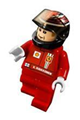 F1 Ferrari - K. Raikkonen with Helmet Black Printed - with Torso Stickers - rac042s