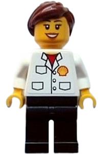 F1 Ferrari Fuel Engineer Minifigure - F1 Ferrari fuel engineer minifigure with a torso sticker - rac053s