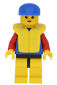 Coast Guard City Center - Red Collar & Arms, Yellow Legs with Black Hips, Blue Cap, Life Jacket - res013