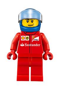 Ferrari Pit Crew Member Minifigure - Pit crew member 1 from Ferrari, scooter driver - sc013