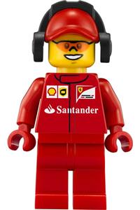 Ferrari Pit Crew Member Minifigure - Ferrari pit crew member 2 wearing sunglasses - sc014