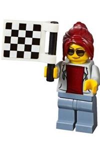 Track Official Minifigure - Female track official - sc075