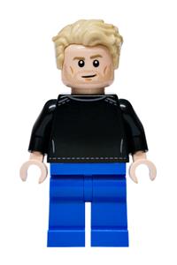 Brian O'Conner Minifigure - Brian O'Conner wearing a black top and blue legs - sc148