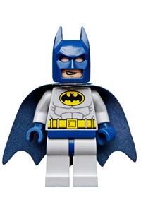 Batman with Light Bluish Gray Suit with Yellow Belt and Crest, Dark Blue Mask and Cape sh025a