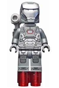 War Machine - Dark Bluish Gray and Silver Armor with Backpack sh066