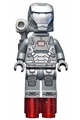 War Machine - dark bluish gray and silver armor with backpack - sh066