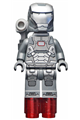 War Machine - Dark Bluish Gray and Silver Armor with Backpack - sh066