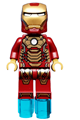 Iron Man Mark 42 armor with a plain white head - sh072a