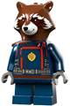 Rocket Raccoon with a reddish-brown head wearing a dark blue suit - sh0875