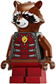 Rocket Raccoon in a dark red and pearl dark gray outfit with a reddish brown head - sh0936