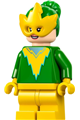 Electro with bright green torso and hair, wearing a yellow mask and medium legs - sh0951