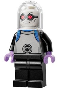 Mr. Freeze Minifigure - Mr. Freeze with a flat silver and black outfit - sh0963