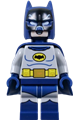 Batman from Classic TV Series Batman with goggles, light bluish gray torso, and flexible rubber cape - sh0986