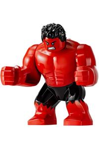 Red Hulk Minifigure - Red Hulk with black eyes (Big Fig) - sh1001