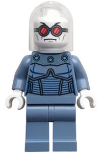 Mr. Freeze Minifigure - Mr. Freeze in a sand blue outfit - sh1004
