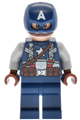 Captain America wearing a dark blue suit with a strap - sh1011