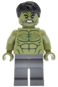 Hulk Minifigure - Hulk with dark bluish gray legs - sh1013