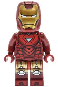 Iron Man Minifigure - Iron Man in Mark 6 armor with a large helmet visor - sh1015