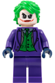 The Joker wearing a dark purple suit with a green vest and bright green hair - sh1022