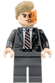 Two-Face wearing a dark bluish gray suit and dark tan hair - sh1023