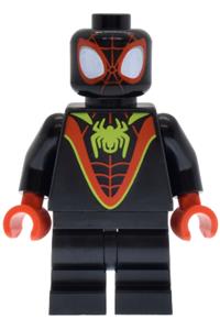 Spider-Man (Miles 'Spin' Morales) - Miles Morales Spider-Man with black medium legs and lime spider logo - sh1034