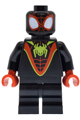Miles Morales Spider-Man with black medium legs and lime spider logo - sh1034