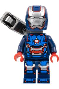 Iron Patriot MK1 Minifigure - Iron Patriot MK1 equipped with a stud shooter - sh1038