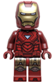 Iron Man with Mark 6 armor, large helmet visor, and trans-light blue head - sh1040
