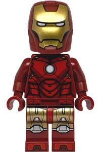 Iron Man Mark 4 Armor Minifigure - Iron Man with Mark 4 armor, large helmet visor, and light nougat head - sh1048