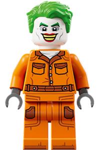 The Joker Minifigure - The Joker wearing a prison jumpsuit with side pockets - sh1075