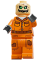 Scarecrow wearing a prison jumpsuit with side pockets and no hat - sh1085