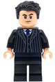 Bruce Wayne wearing a black suit with a dark blue tie - sh1114
