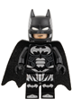 Batman wearing a black suit with silver bats and trim - sh1119