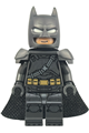 Batman with pearl dark gray armor, cowl featuring white eyes, and a spongy cape - sh1122