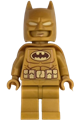 Batman wearing a pearl gold suit with a flexible rubber cape - sh1124