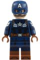 Captain America with a dark blue suit and printed arms - sh1128
