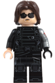 Winter Soldier with dark brown hair and black and light nougat hands - sh1132