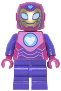 Ironheart Minifigure - Ironheart wearing magenta armor - sh1144